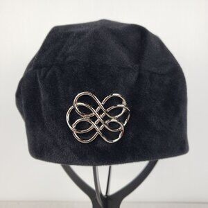 Giovannio Black Velveteen Beret Womens Winter Hat French Chic Size One Size Giov